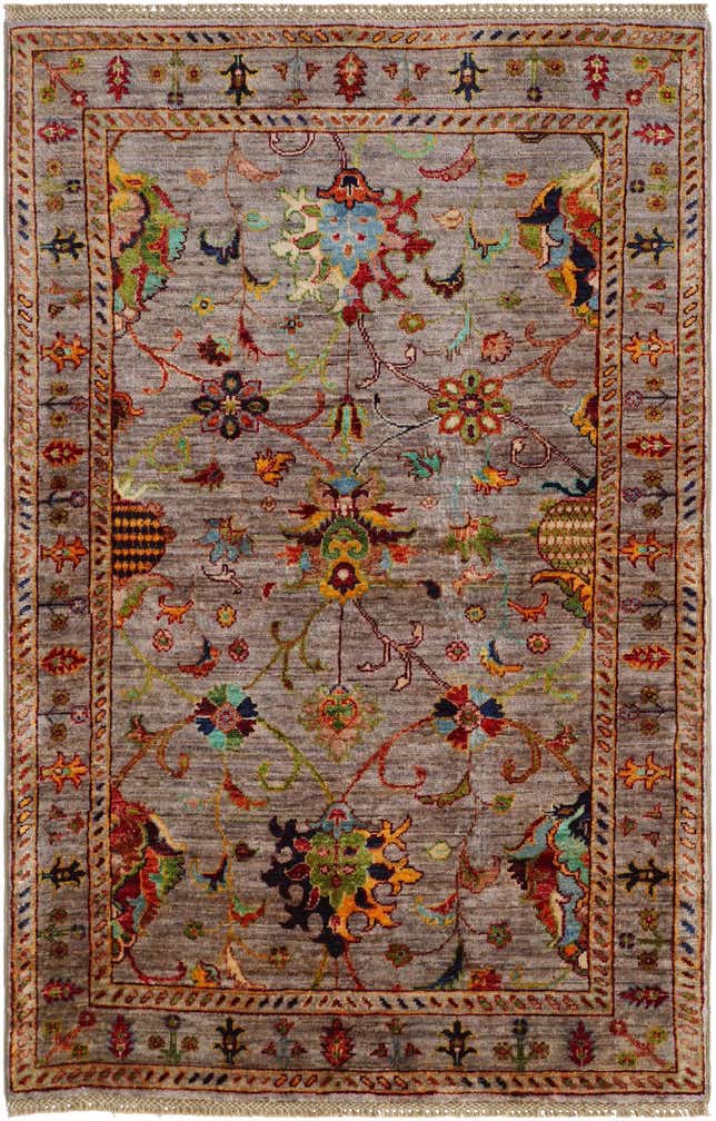 3' 4 x 5' 2 Hand Knotted Ariana Ziegler Rug