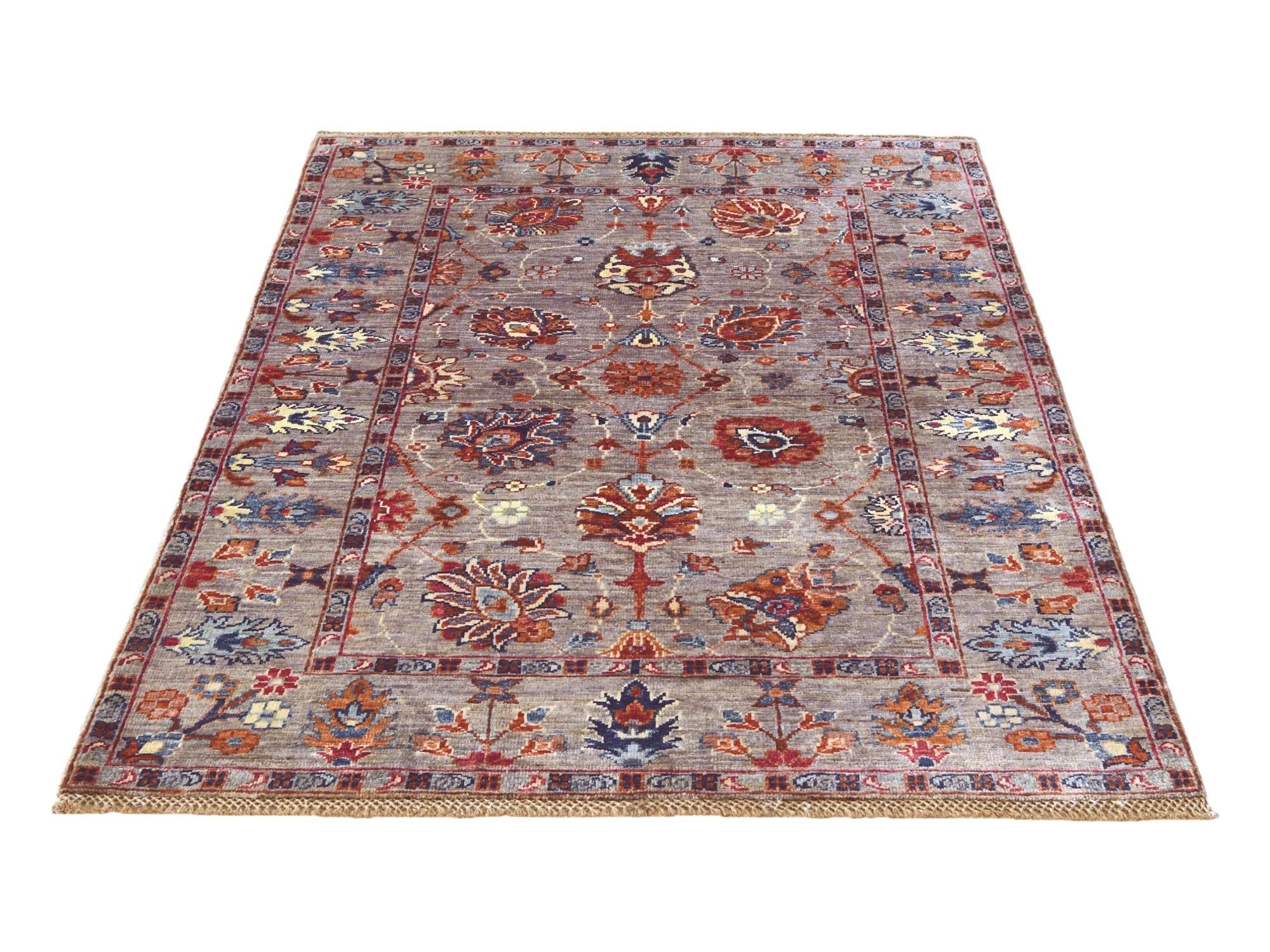 3' 5 x 4' 11 Hand Knotted Ariana Ziegler Rug