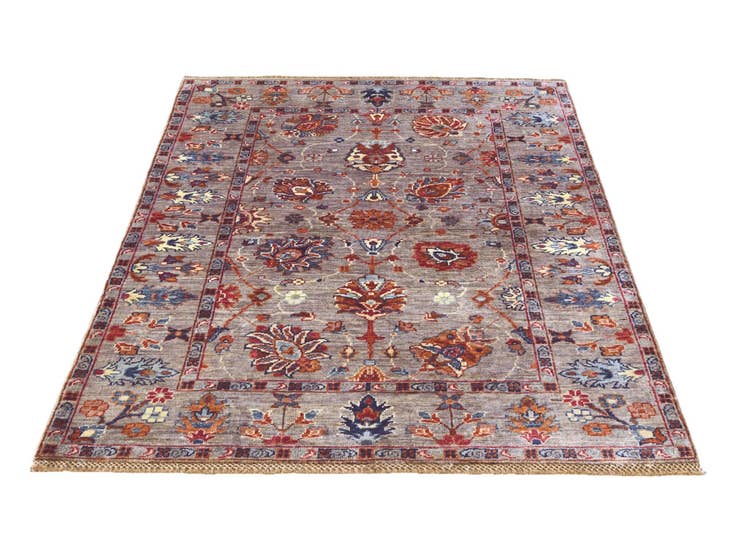 Detail image of 3' 5 x 4' 11 Hand Knotted Ariana Ziegler Rug