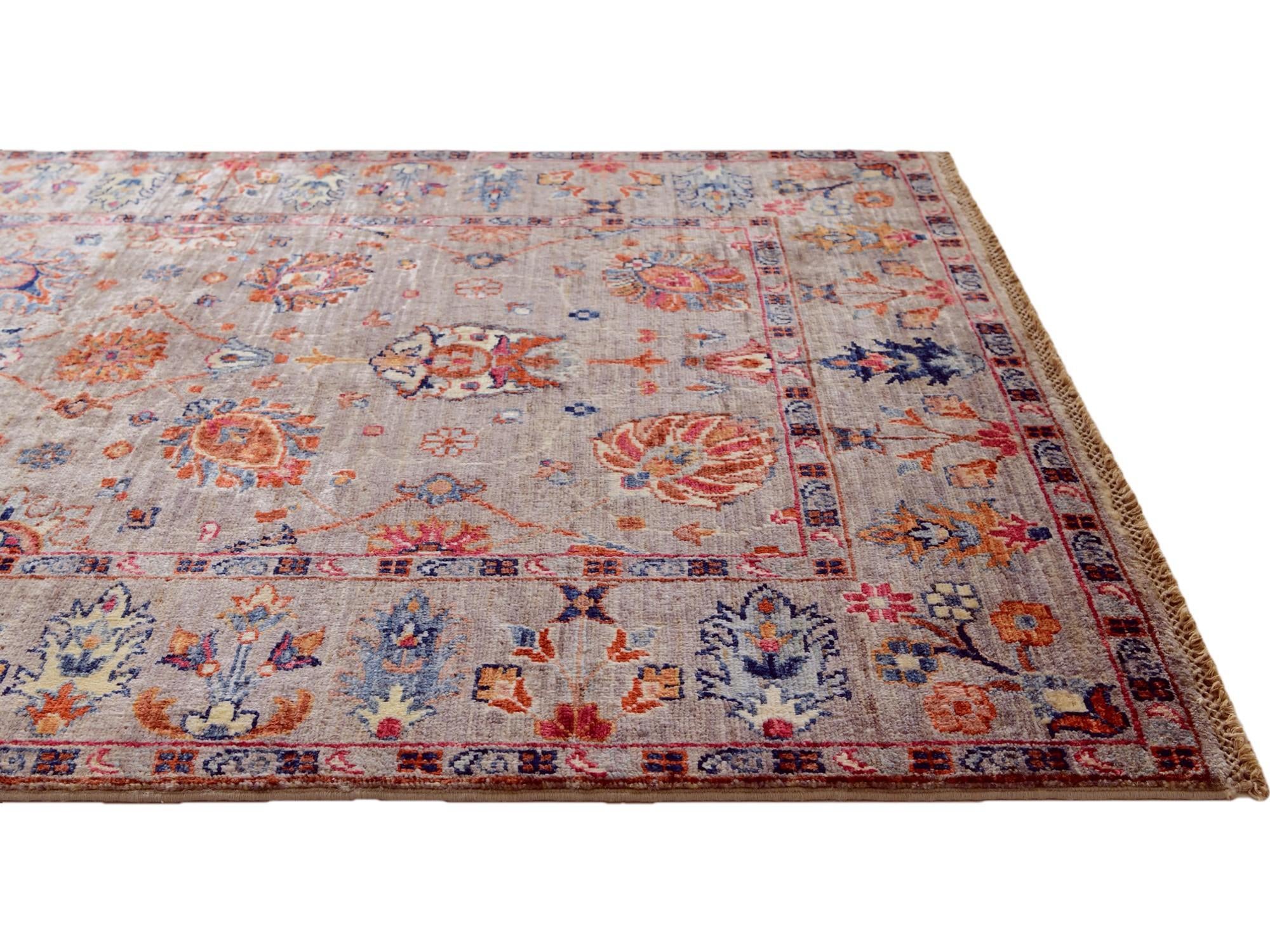 3' 5 x 4' 11 Hand Knotted Ariana Ziegler Rug