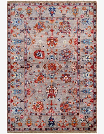 3' 5 x 4' 11 Hand Knotted Ariana Ziegler Rug