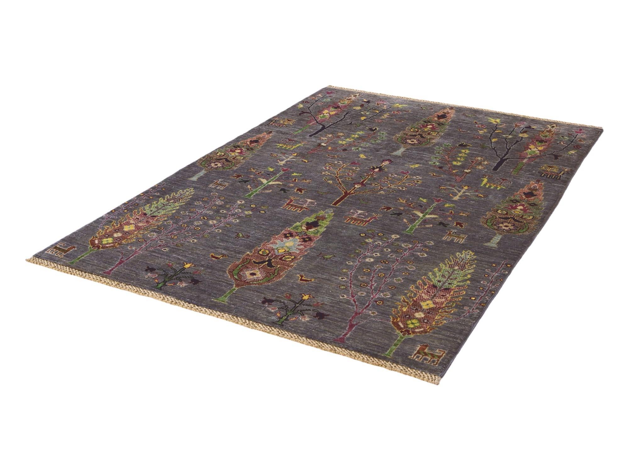 4' 2 x 6' 2 Hand Knotted Ariana Ziegler Rug