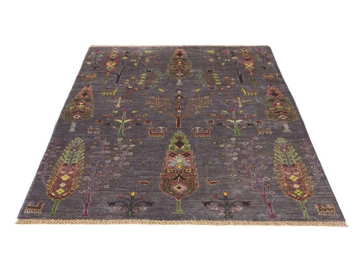 Detail image of 4' 2 x 6' 2 Hand Knotted Ariana Ziegler Rug