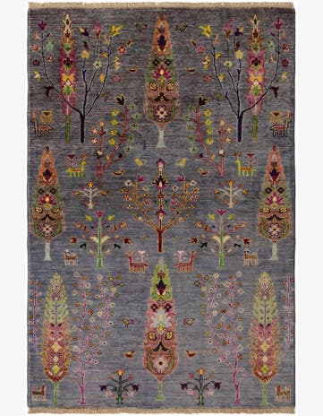 4' 2 x 6' 2 Hand Knotted Ariana Ziegler Rug
