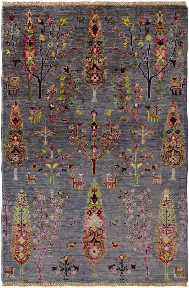 4' 2 x 6' 2 Hand Knotted Ariana Ziegler Rug