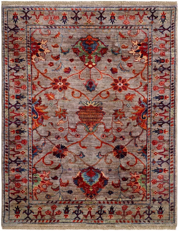 Detail image of 3' 7 x 5' 1 Hand Knotted Ariana Ziegler Rug