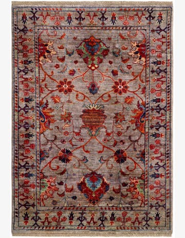 3' 7 x 5' 1 Hand Knotted Ariana Ziegler Rug