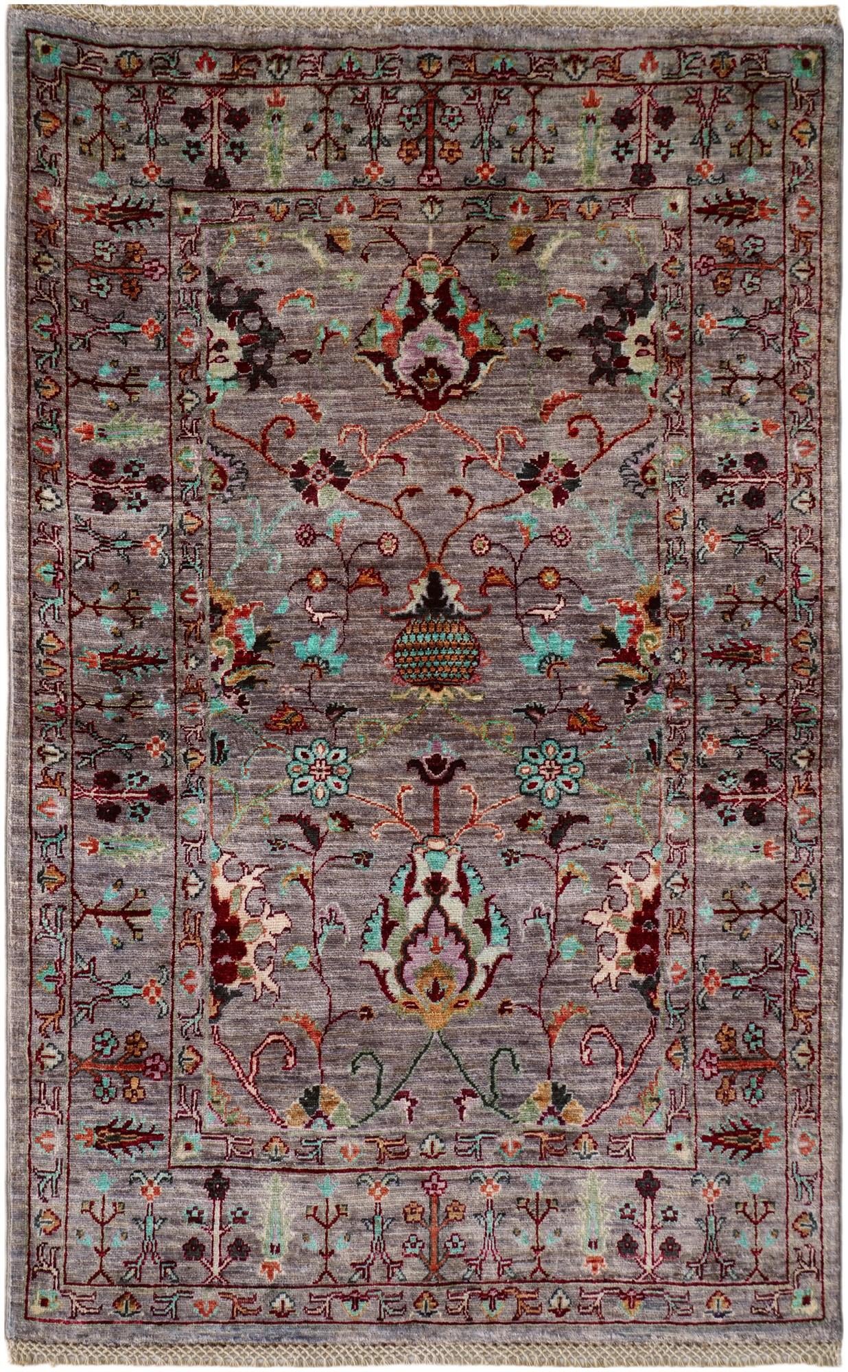 3' 5 x 5' 3 Hand Knotted Ariana Ziegler Rug