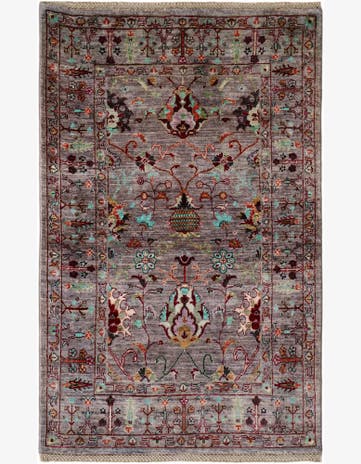 3' 5 x 5' 3 Hand Knotted Ariana Ziegler Rug