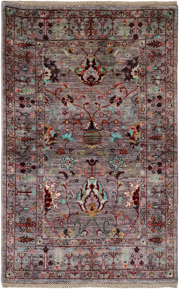 3' 5 x 5' 3 Hand Knotted Ariana Ziegler Rug