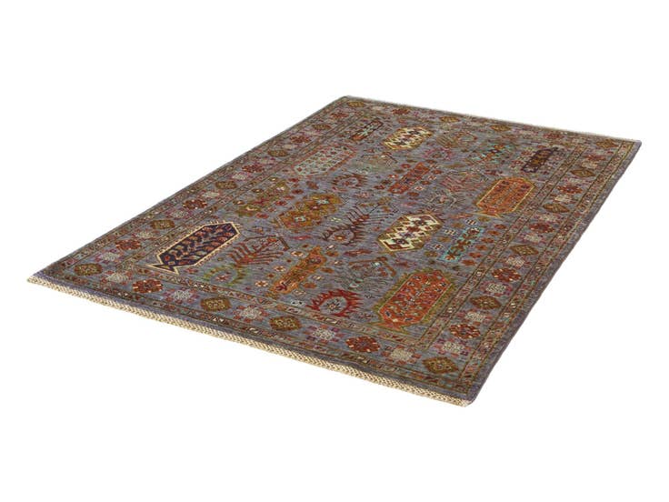 Detail image of 4' 1 x 6' 2 Hand Knotted Ariana Ziegler Rug