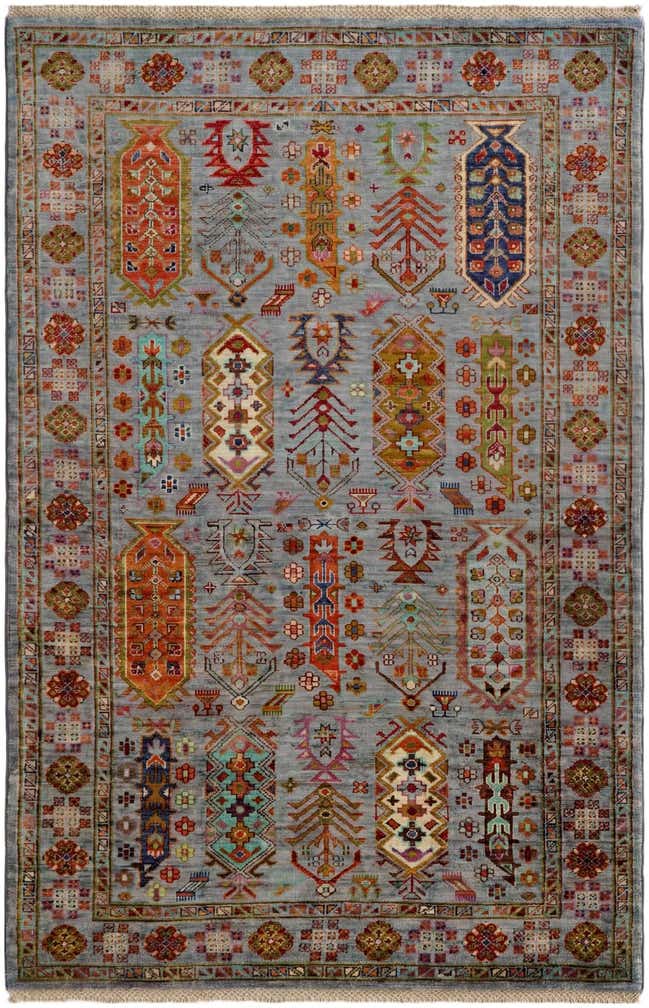 4' 1 x 6' 2 Hand Knotted Ariana Ziegler Rug