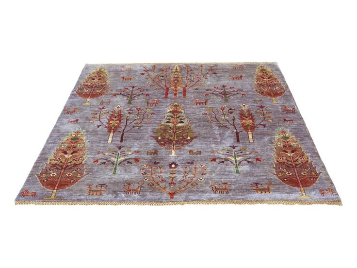 Detail image of 5' 2 x 6' 2 Hand Knotted Ariana Ziegler Rug