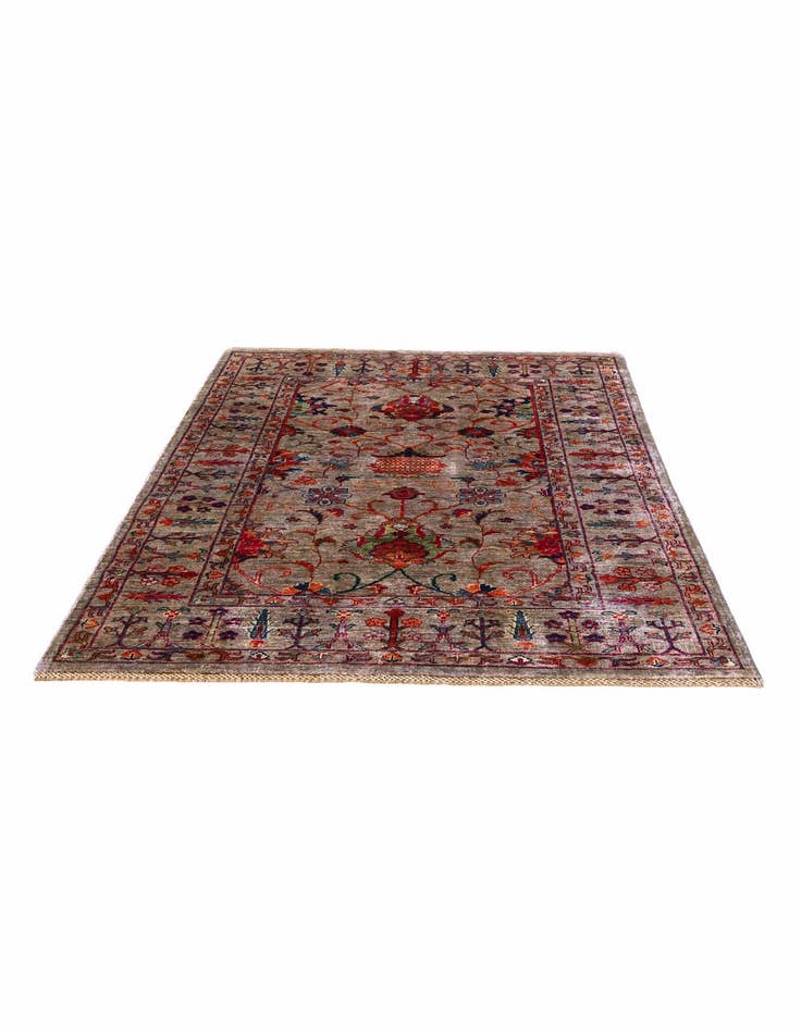 Detail image of 4' 1 x 6' 1 Hand Knotted Ariana Ziegler Rug