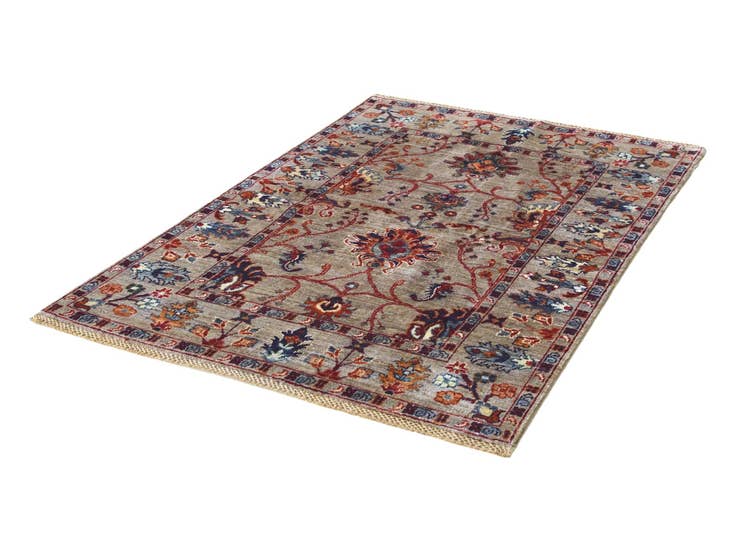 Detail image of 3' 5 x 5' Hand Knotted Ariana Ziegler Rug