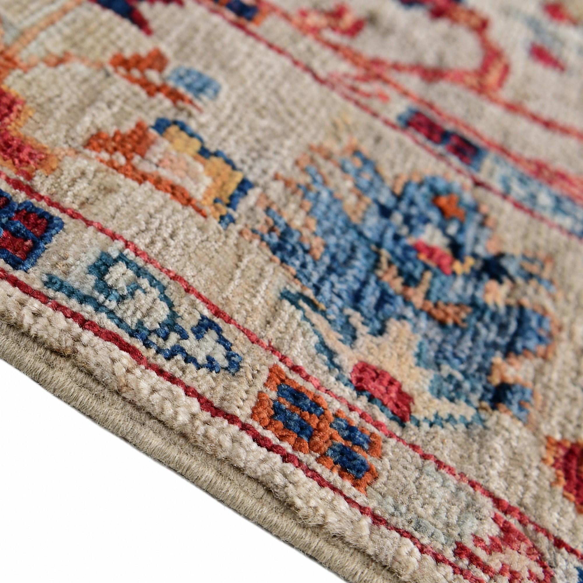 Detail image 8 of 12: 3' 5 x 5' Hand Knotted Ariana Ziegler Rug