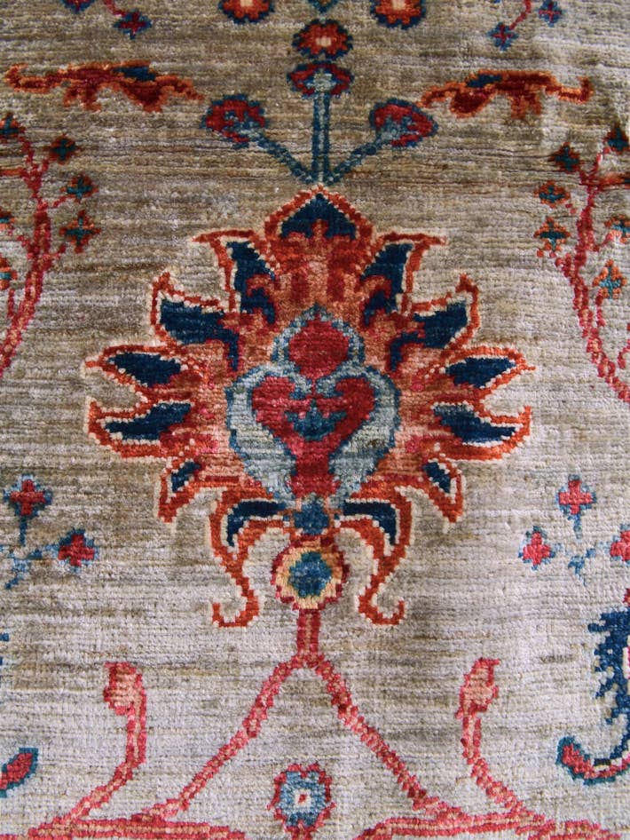 Detail image of 3' 5 x 5' Hand Knotted Ariana Ziegler Rug