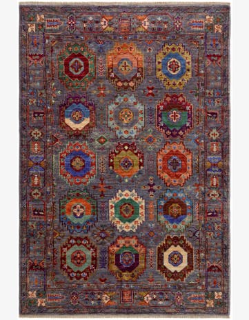4' 1 x 6' 2 Hand Knotted Ariana Ziegler Rug