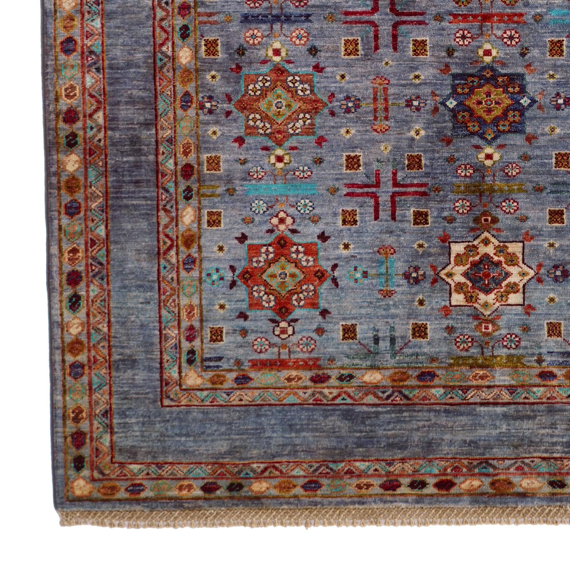 5' 2 x 6' 10 Hand Knotted Ariana Ziegler Rug