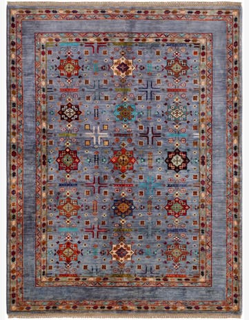 5' 2 x 6' 10 Hand Knotted Ariana Ziegler Rug