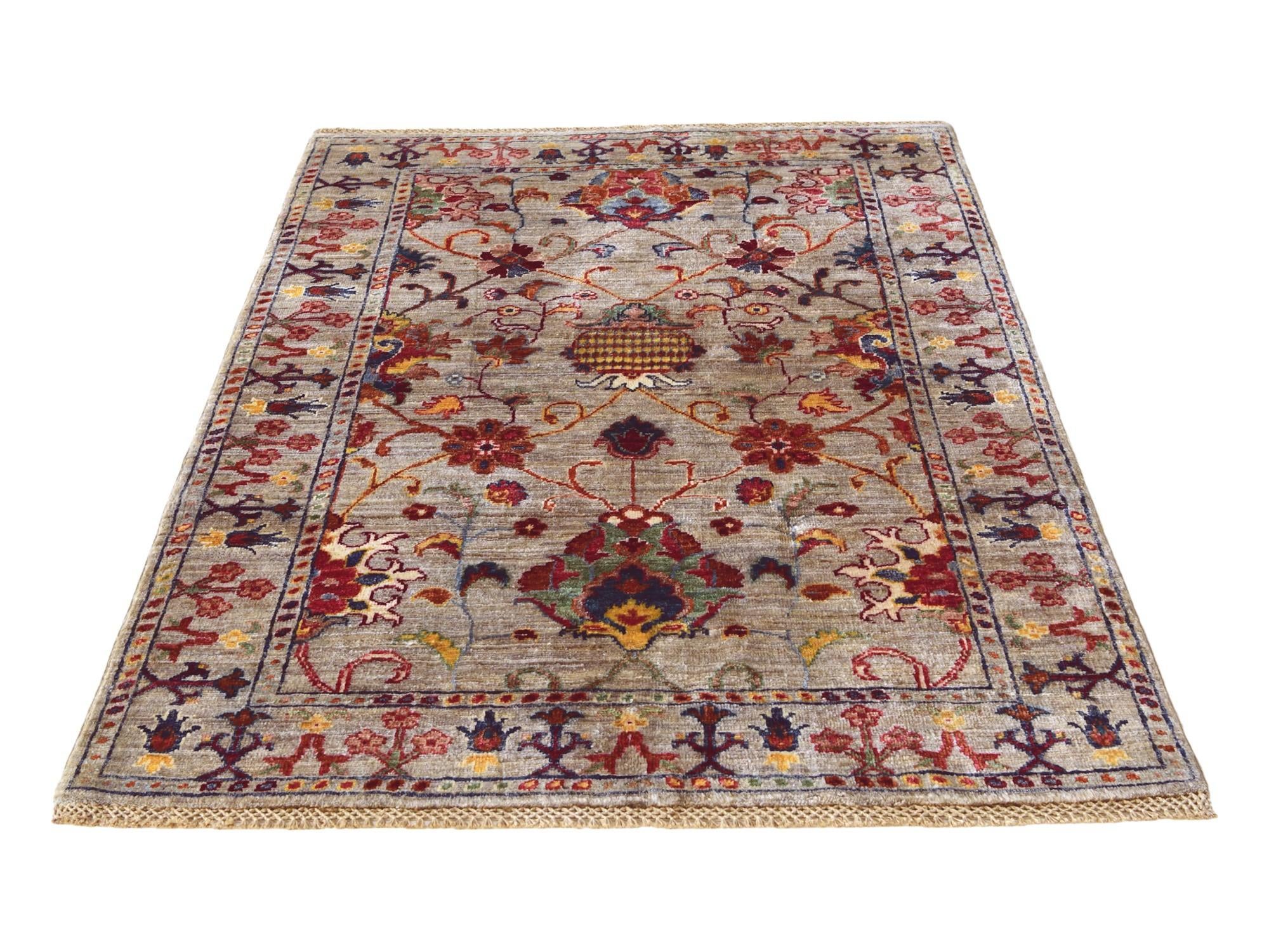 3' 5 x 4' 11 Hand Knotted Ariana Ziegler Rug
