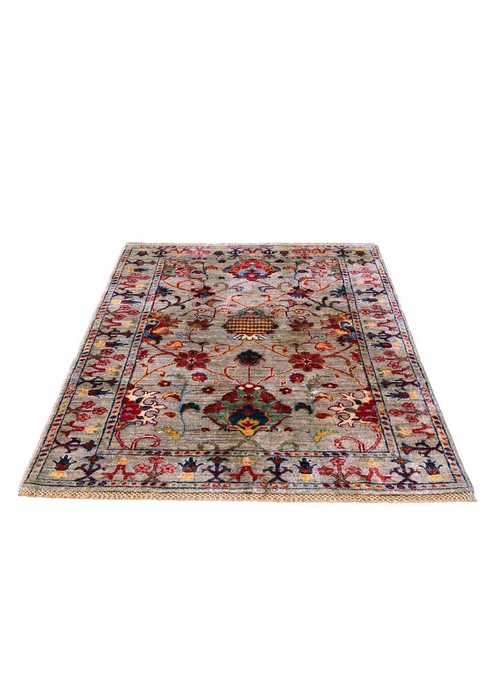 3' 5 x 4' 11 Hand Knotted Ariana Ziegler Rug