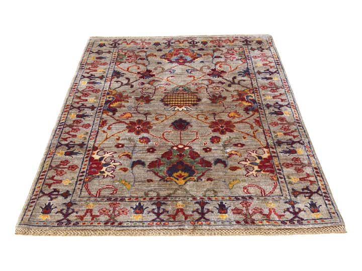 3' 5 x 4' 11 Hand Knotted Ariana Ziegler Rug