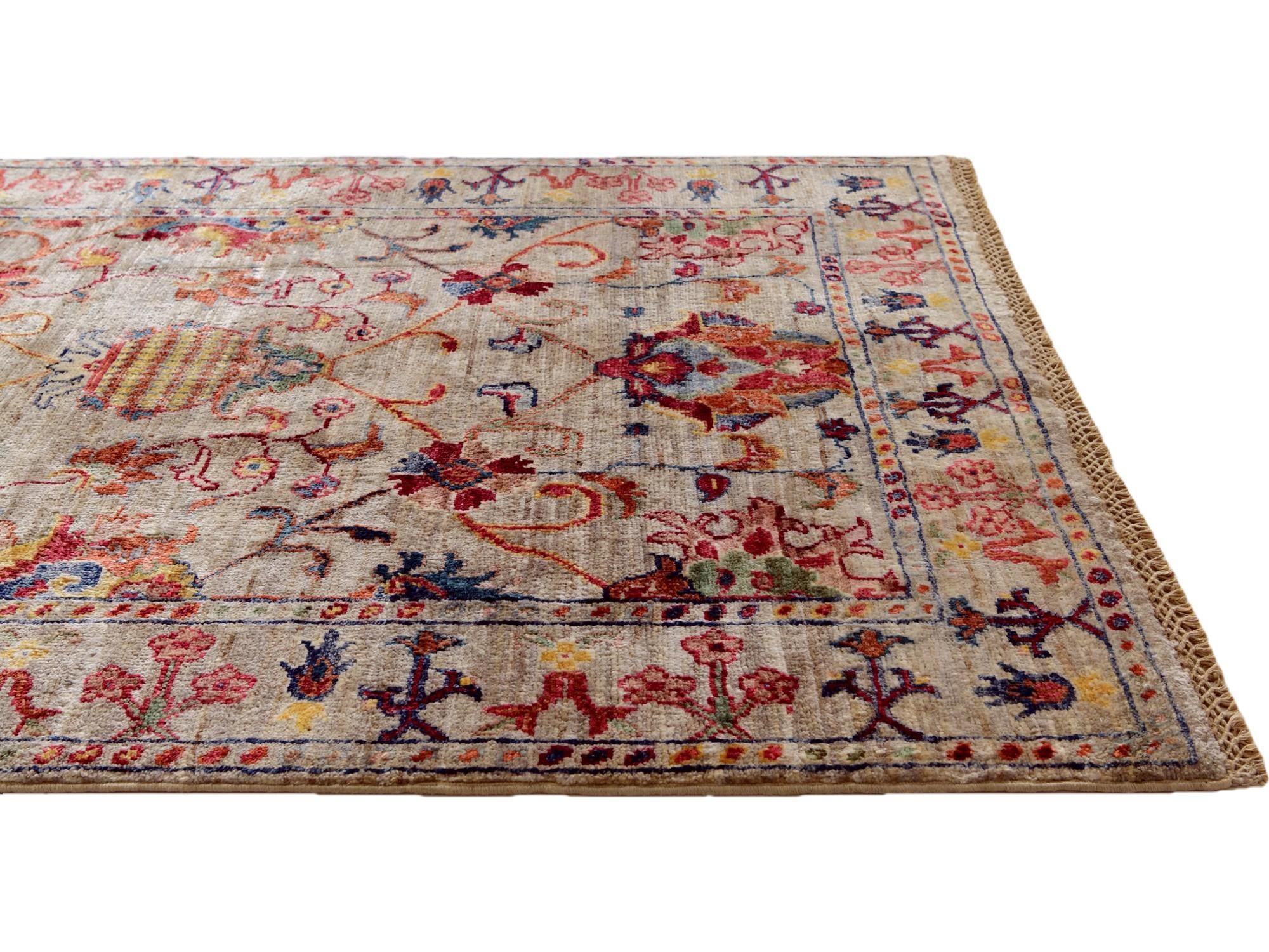 3' 5 x 4' 11 Hand Knotted Ariana Ziegler Rug