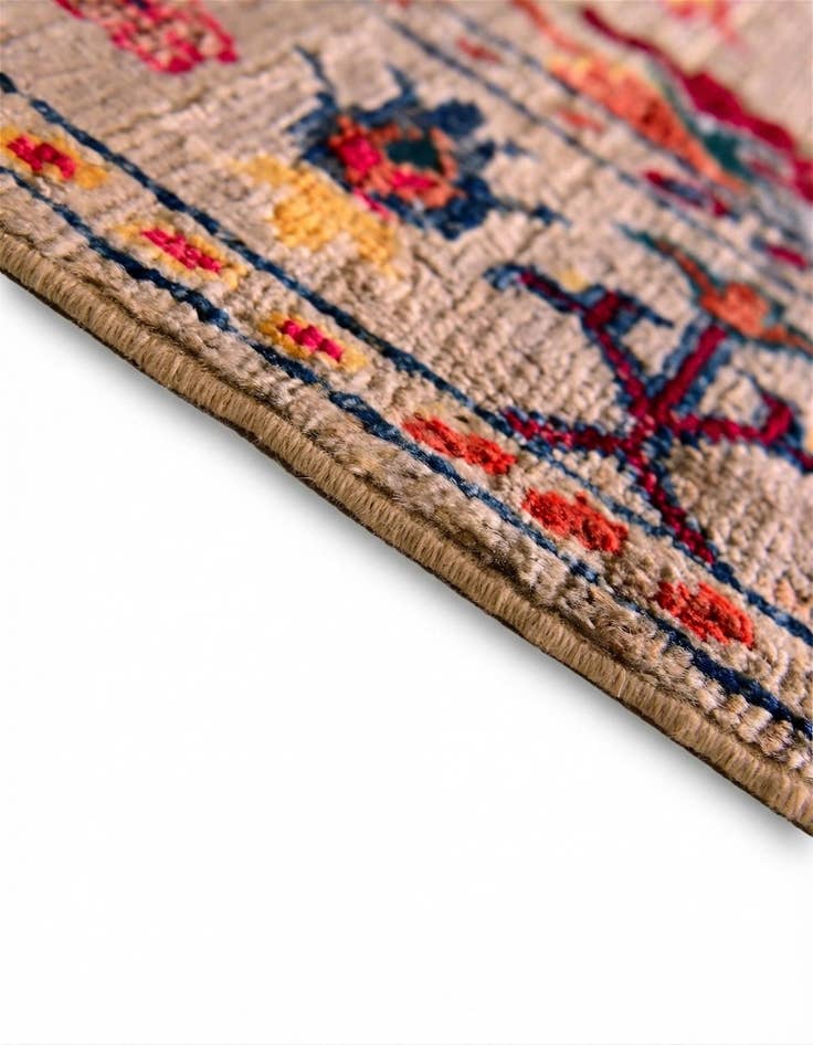 Detail image of 3' 5 x 4' 11 Hand Knotted Ariana Ziegler Rug