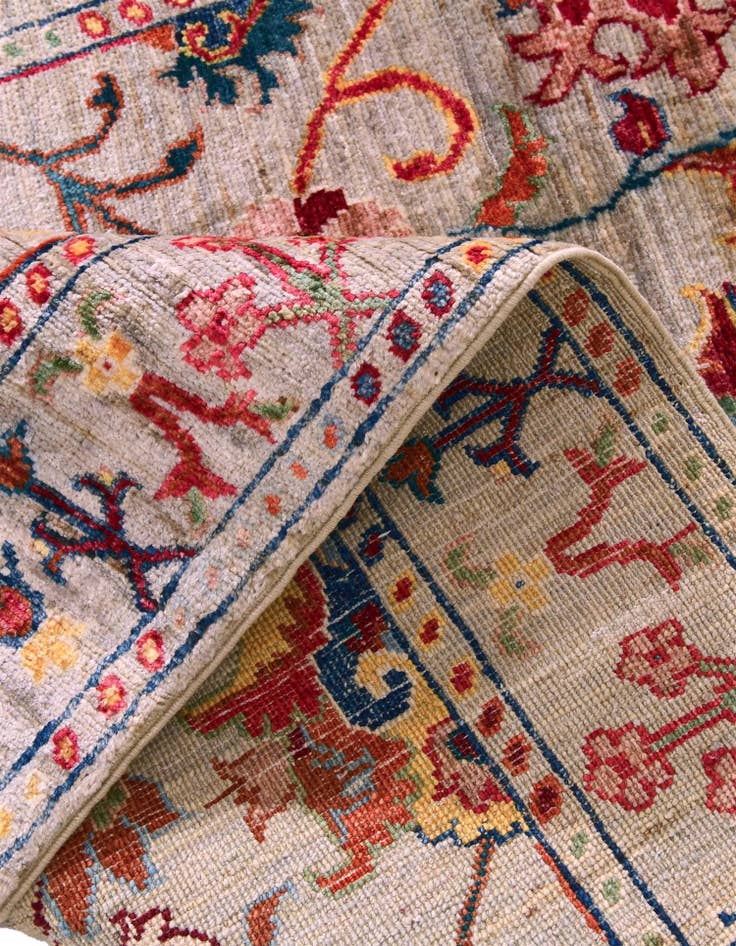 Detail image of 3' 5 x 4' 11 Hand Knotted Ariana Ziegler Rug