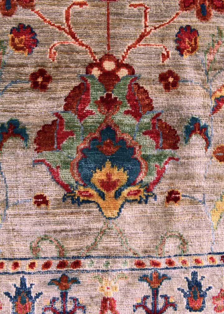 3' 5 x 4' 11 Hand Knotted Ariana Ziegler Rug
