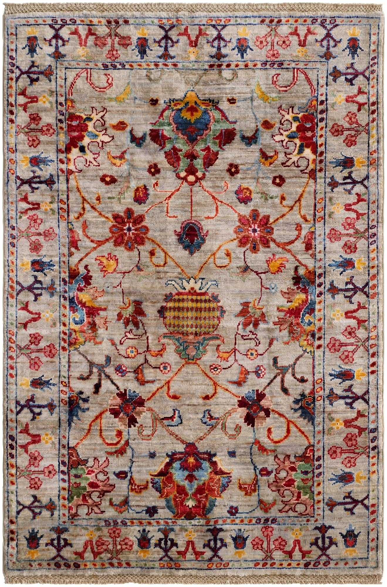 3' 5 x 4' 11 Hand Knotted Ariana Ziegler Rug