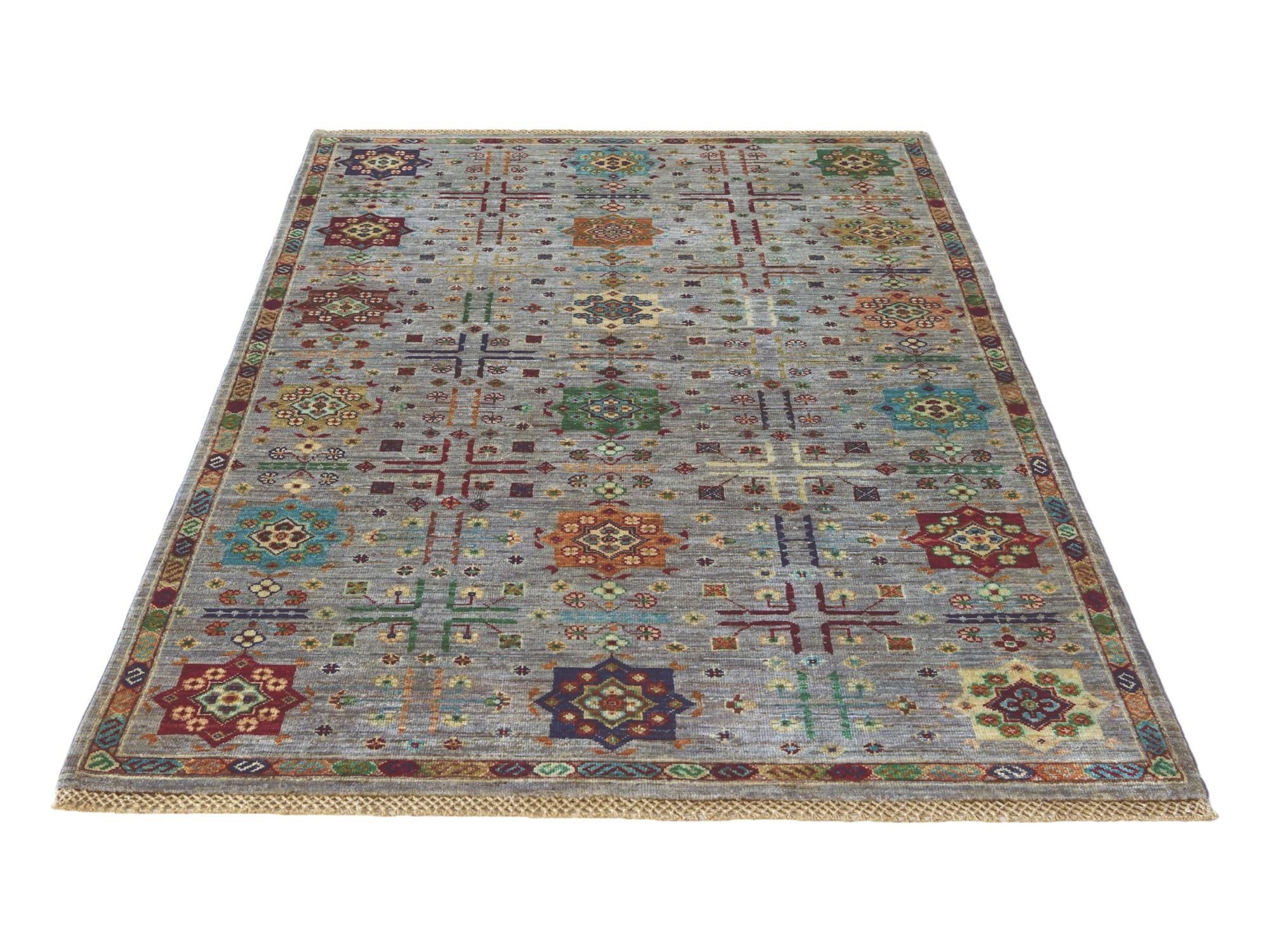 4' x 6' 2 Hand Knotted Ariana Ziegler Rug