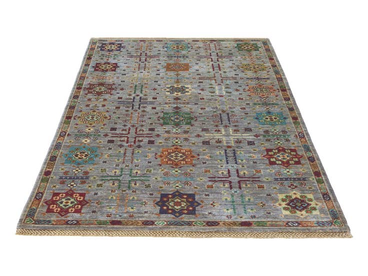 Detail image of 4' x 6' 2 Hand Knotted Ariana Ziegler Rug
