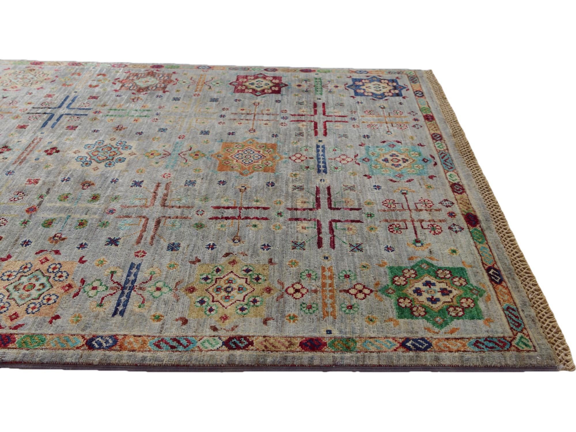 4' x 6' 2 Hand Knotted Ariana Ziegler Rug
