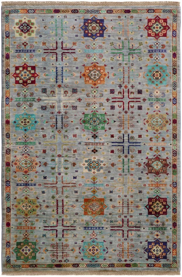 Detail image of 4' x 6' 2 Hand Knotted Ariana Ziegler Rug
