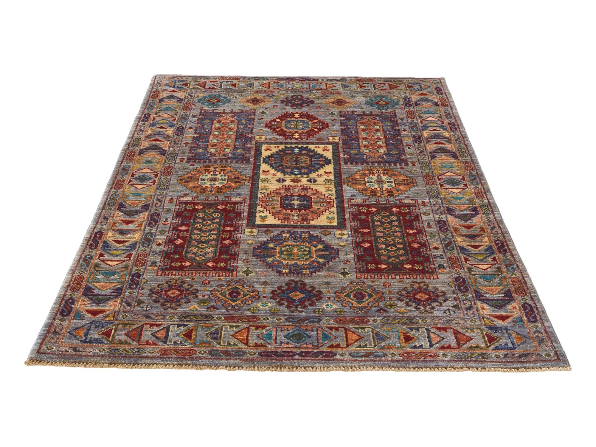 4' x 6' 4 Hand Knotted Ariana Ziegler Rug