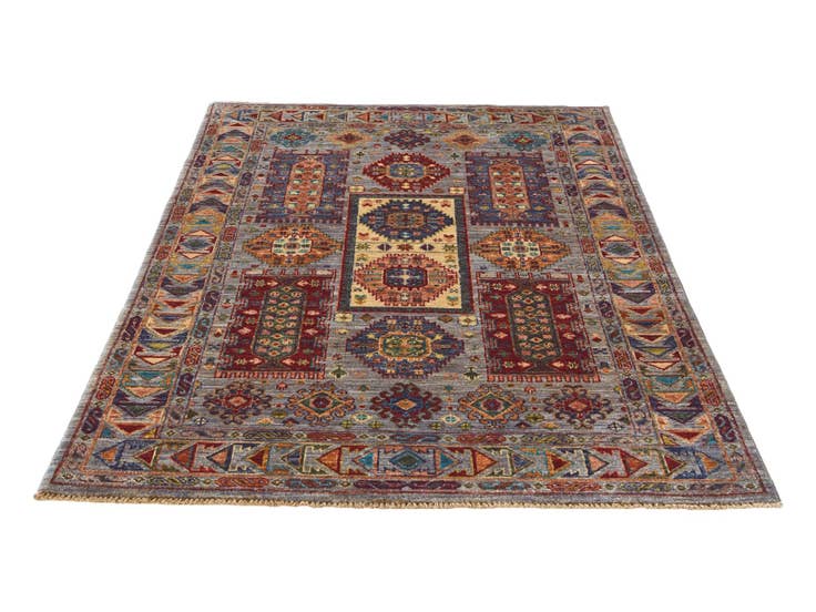 Detail image of 4' x 6' 4 Hand Knotted Ariana Ziegler Rug