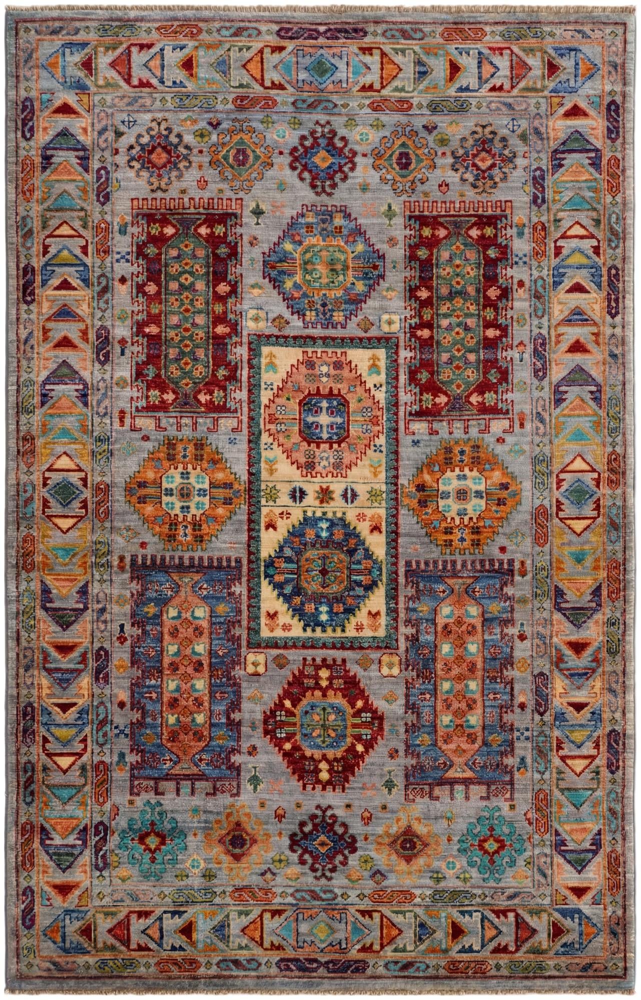 4' x 6' 4 Hand Knotted Ariana Ziegler Rug