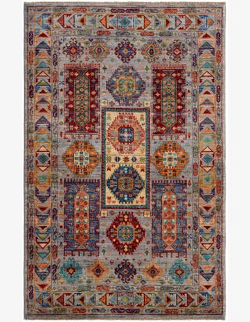 4' x 6' 4 Hand Knotted Ariana Ziegler Rug