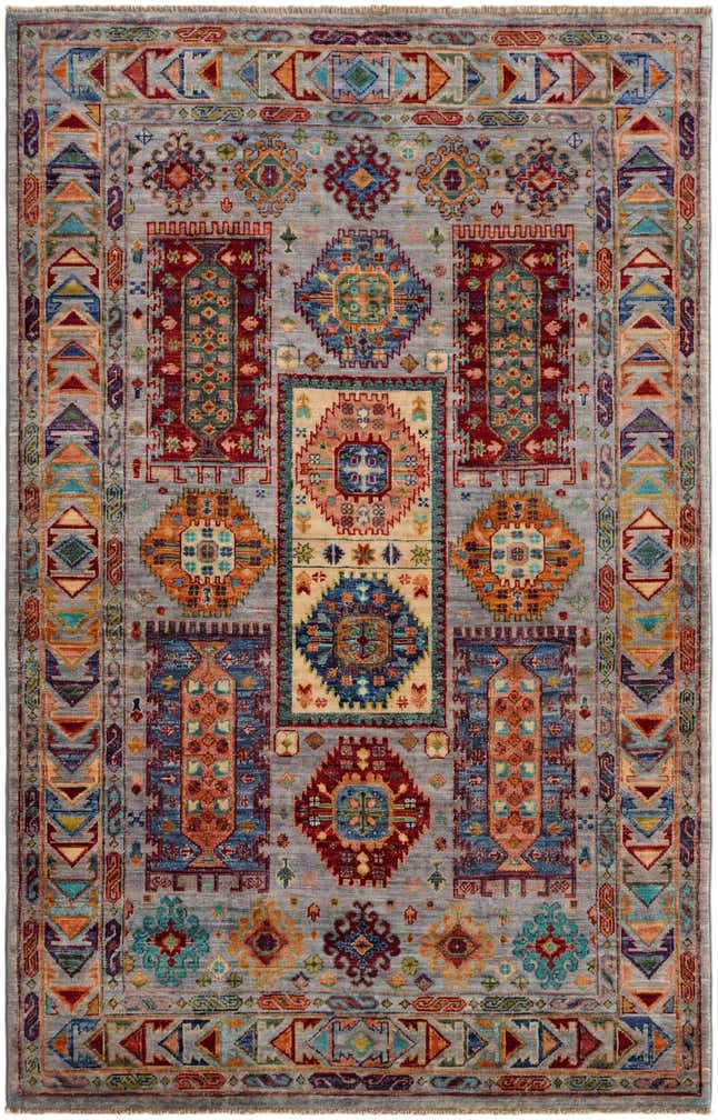 4' x 6' 4 Hand Knotted Ariana Ziegler Rug