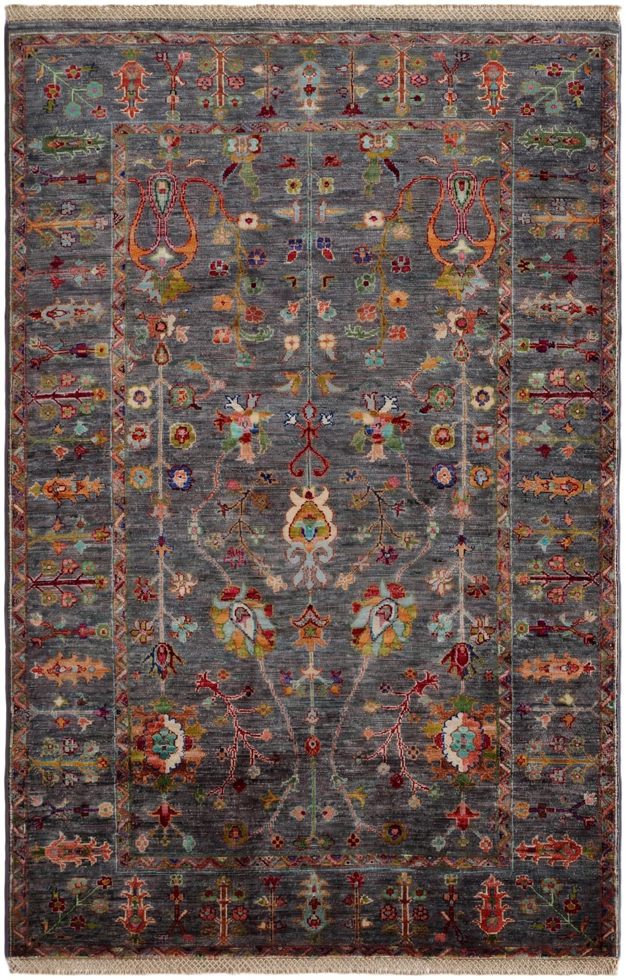 4' x 6' 3 Hand Knotted Ariana Ziegler Rug
