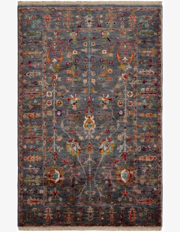 4' x 6' 3 Hand Knotted Ariana Ziegler Rug