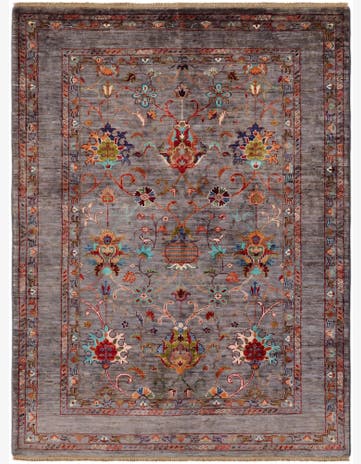 5' 1 x 6' 9 Hand Knotted Ariana Ziegler Rug