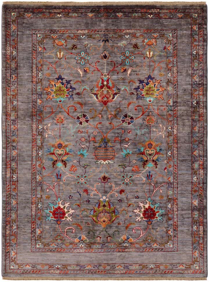5' 1 x 6' 9 Hand Knotted Ariana Ziegler Rug