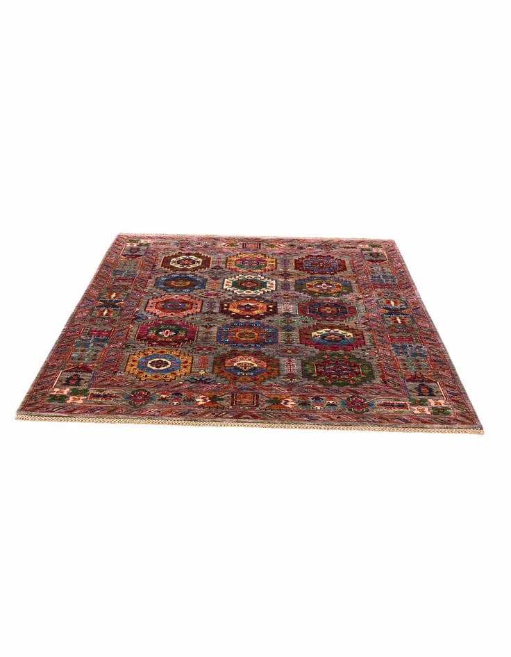 Detail image of 5' 1 x 6' 8 Hand Knotted Ariana Ziegler Rug