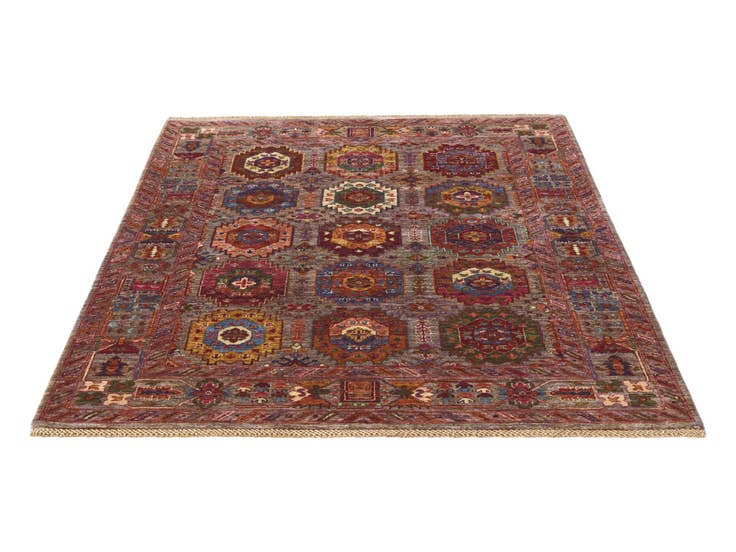Detail image of 5' 1 x 6' 8 Hand Knotted Ariana Ziegler Rug