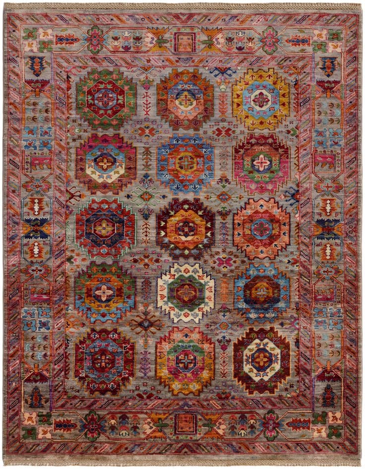 Detail image of 5' 1 x 6' 8 Hand Knotted Ariana Ziegler Rug