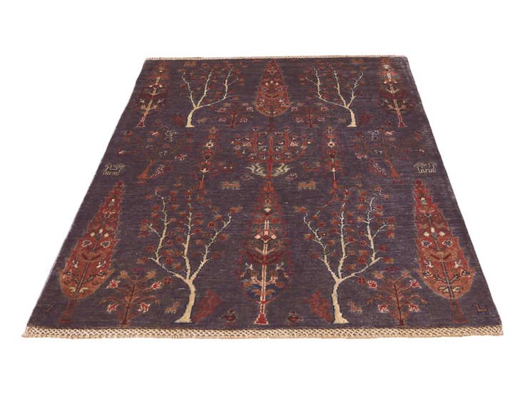 Detail image of 3' 4 x 5' Hand Knotted Ariana Ziegler Rug