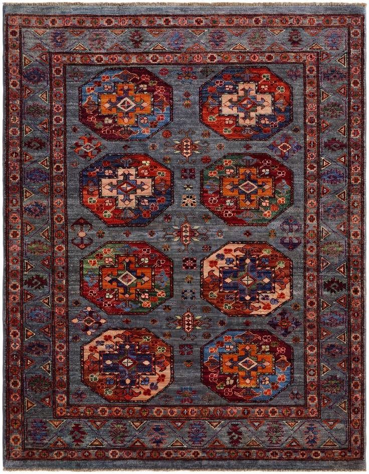 Detail image of 4' x 6' Hand Knotted Ariana Ziegler Rug